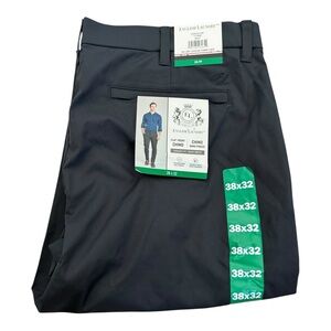 English Laundry Flat Front Chino Pants‎ 38x32 Grey– Straight Fit – Flex